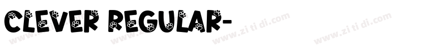 Clever Regular字体转换